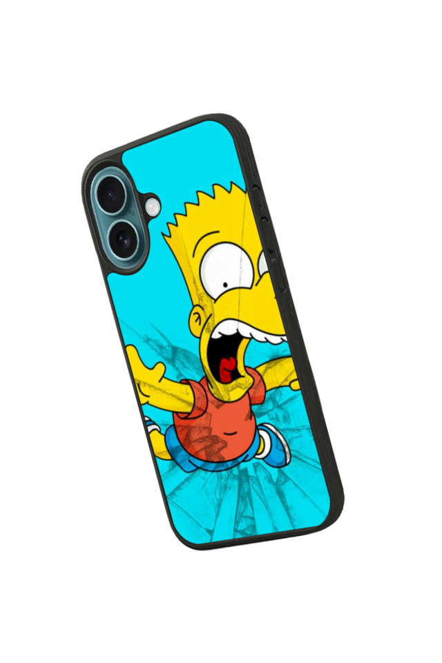 iPhone 16 Uyumlu The Simpsons Tasarımlı Glossy Premium Kılıf