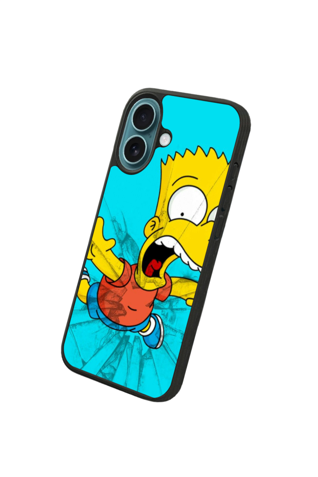 iPhone 16 Uyumlu The Simpsons Tasarımlı Glossy Premium Kılıf