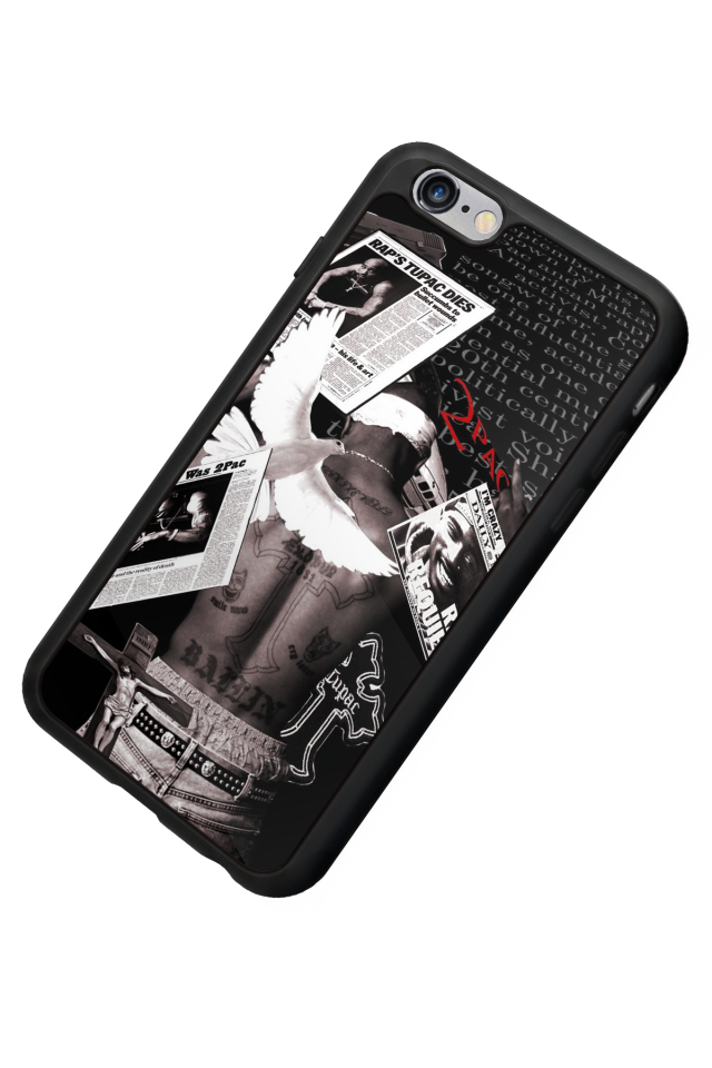 iPhone 6s Plus Uyumlu Tupac Tasarımlı Glossy Premium Kılıf