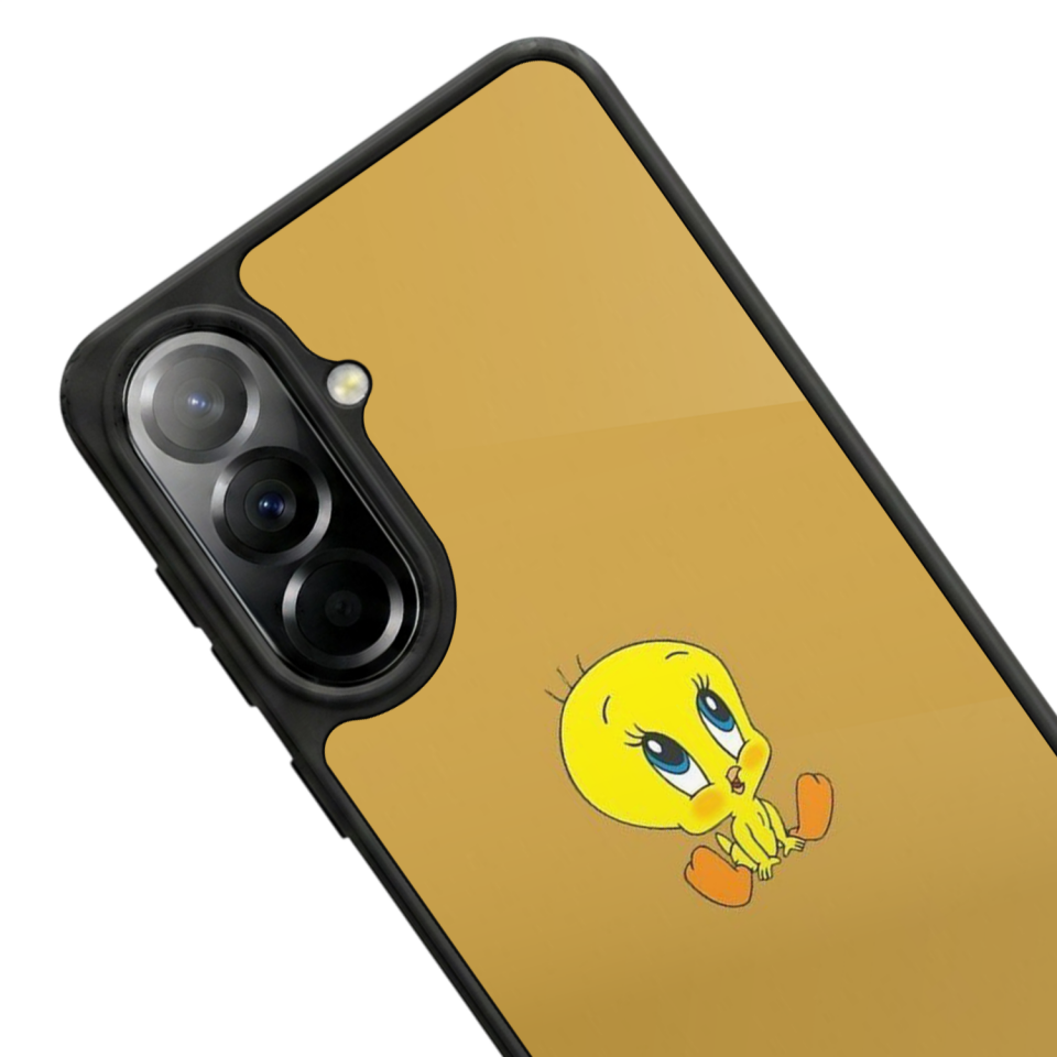 Samsung Galaxy A57 Uyumlu Tweety Tasarımlı Glossy Premium Kılıf