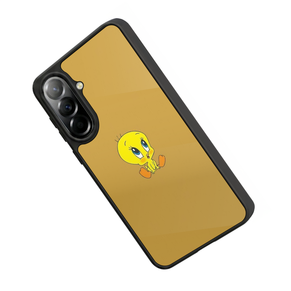 Samsung Galaxy A57 Uyumlu Tweety Tasarımlı Glossy Premium Kılıf