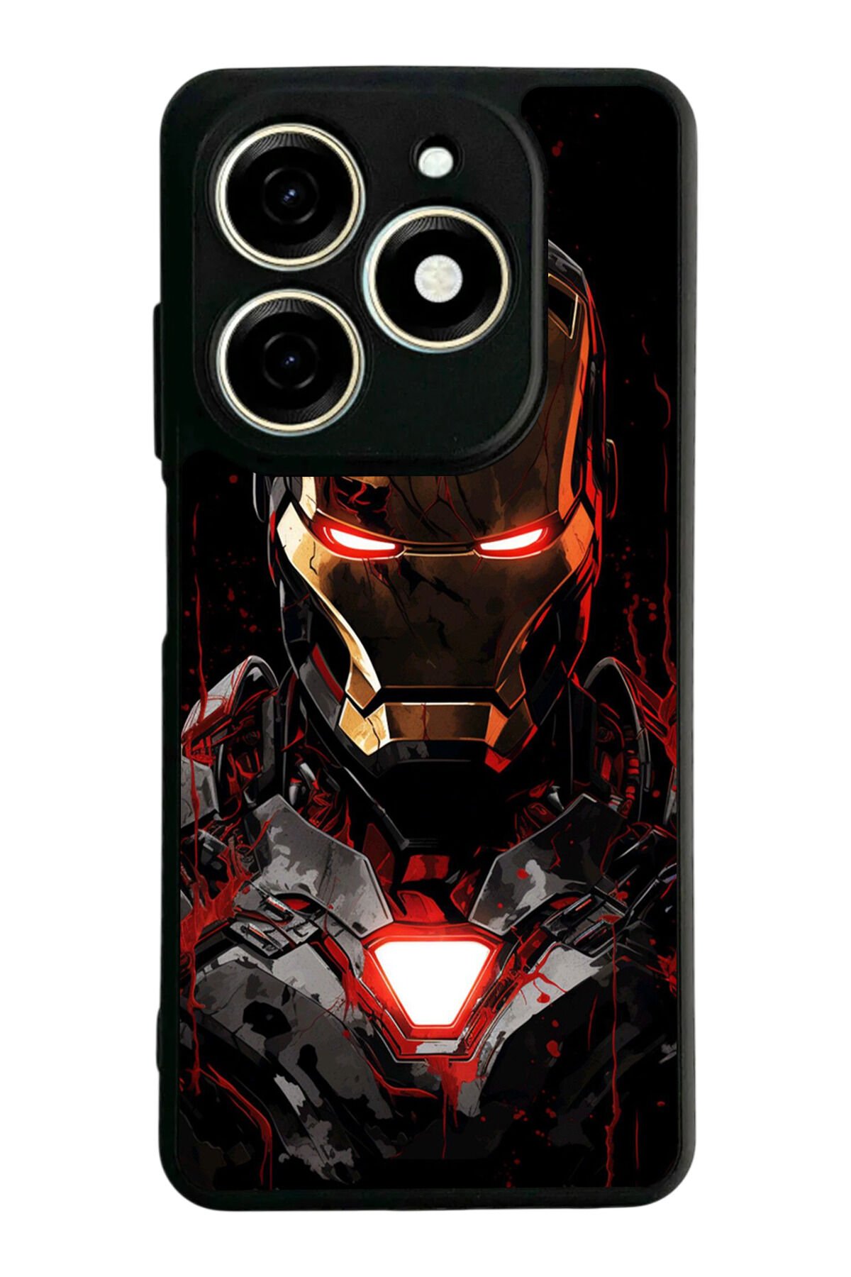 Infınıx Smart 8 Pro Uyumlu Iron Man ( Demir Adam ) Tasarımlı Glossy Premium Kılıf