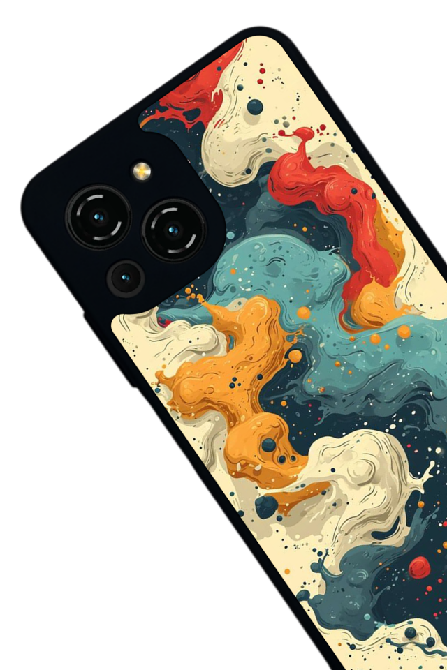 Reeder S23 Pro Max Uyumlu Abstract Tasarımlı Glossy Premium Kılıf