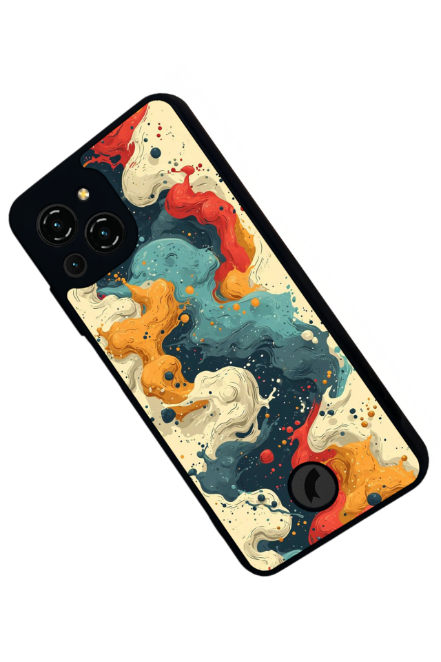 Reeder S23 Pro Max Uyumlu Abstract Tasarımlı Glossy Premium Kılıf