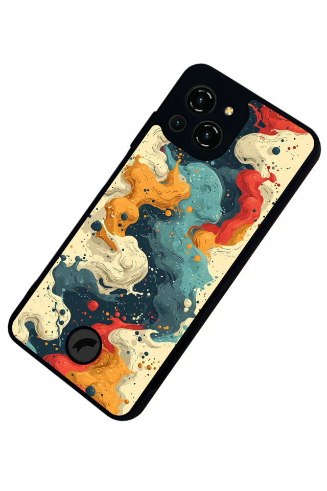 Reeder S23 Pro Max Uyumlu Abstract Tasarımlı Glossy Premium Kılıf