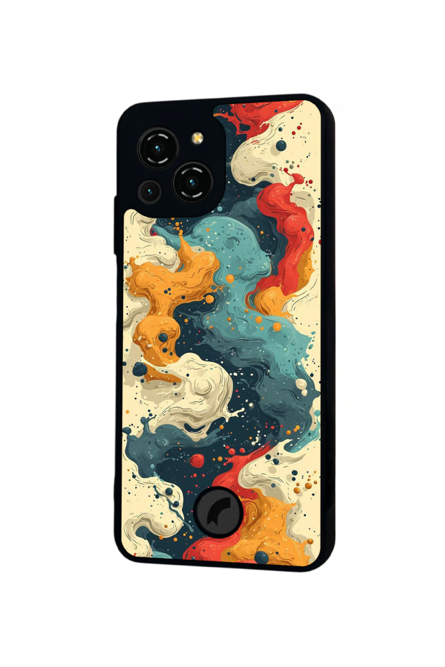 Reeder S23 Pro Max Uyumlu Abstract Tasarımlı Glossy Premium Kılıf