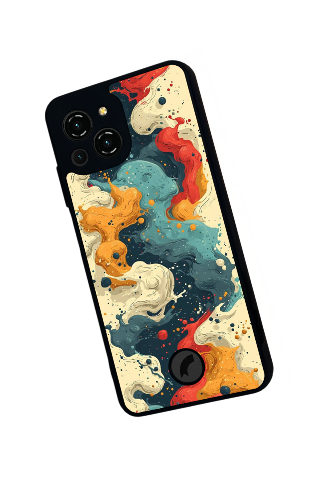 Reeder S23 Pro Max Uyumlu Abstract Tasarımlı Glossy Premium Kılıf