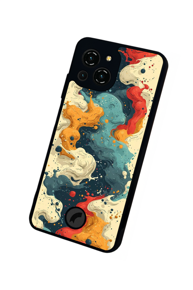 Reeder S23 Pro Max Uyumlu Abstract Tasarımlı Glossy Premium Kılıf