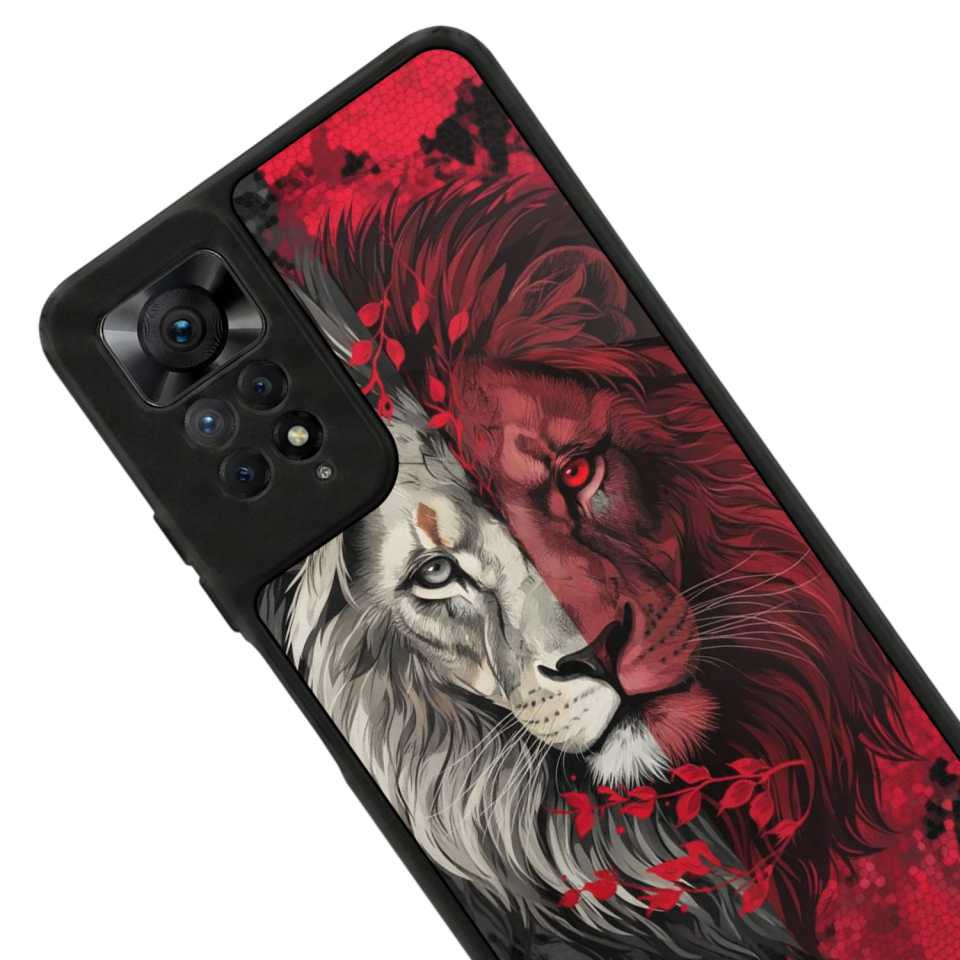 Xiaomi Redmi Note 11 Pro Uyumlu Aslan Tasarımlı Glossy Premium Kılıf