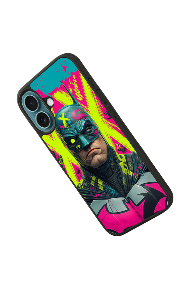 iPhone 16 Uyumlu Batman Tasarımlı Glossy Premium Kılıf