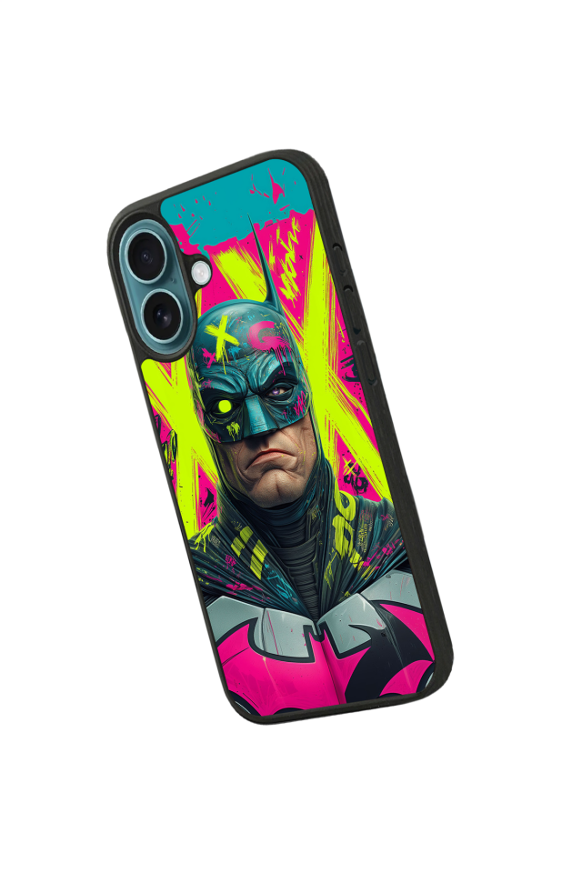 iPhone 16 Uyumlu Batman Tasarımlı Glossy Premium Kılıf