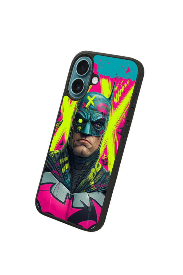 iPhone 16 Uyumlu Batman Tasarımlı Glossy Premium Kılıf