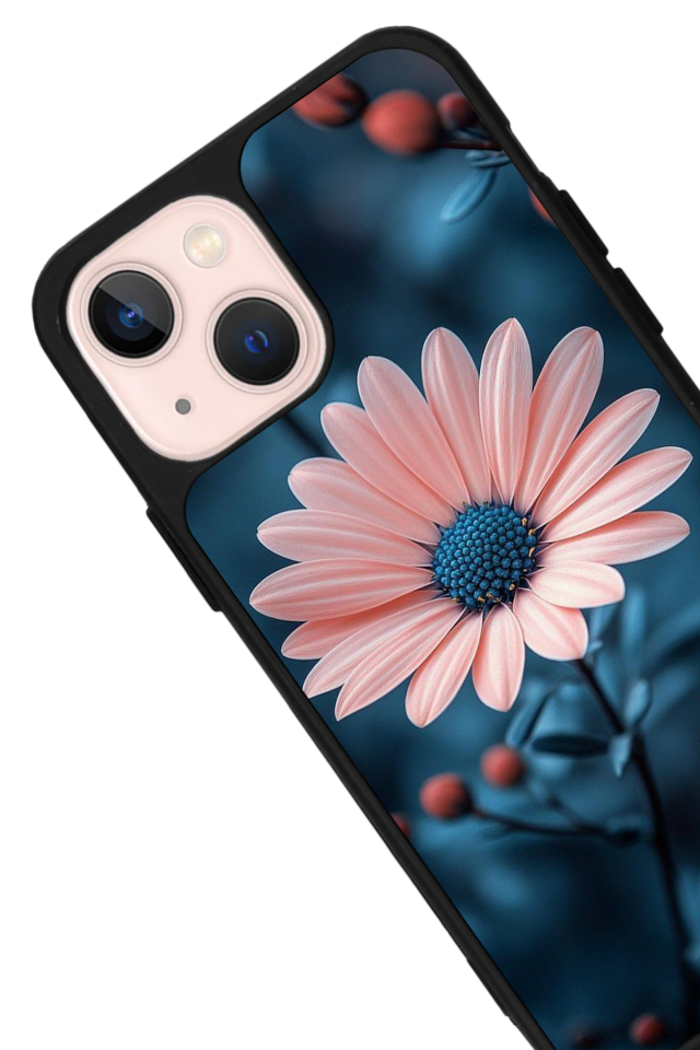 iPhone 14 Plus Uyumlu Cicek Tasarımlı Glossy Premium Kılıf