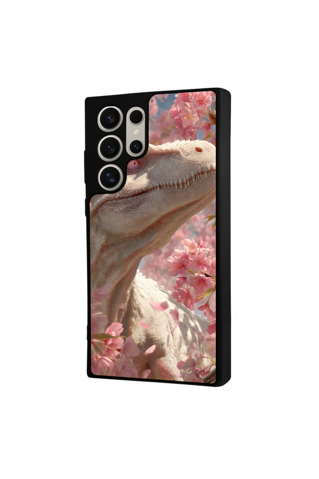 Samsung Galaxy S23 Ultra Uyumlu Dinazor Tasarımlı Glossy Premium Kılıf