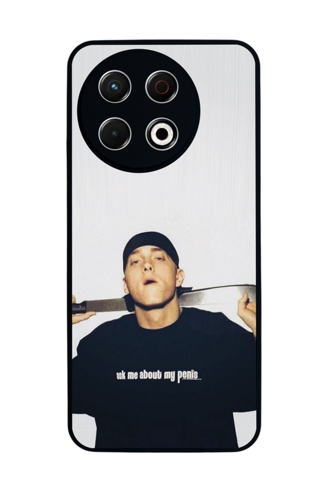Tecno Spark 30 Pro Uyumlu Eminem Tasarımlı Glossy Premium Kılıf