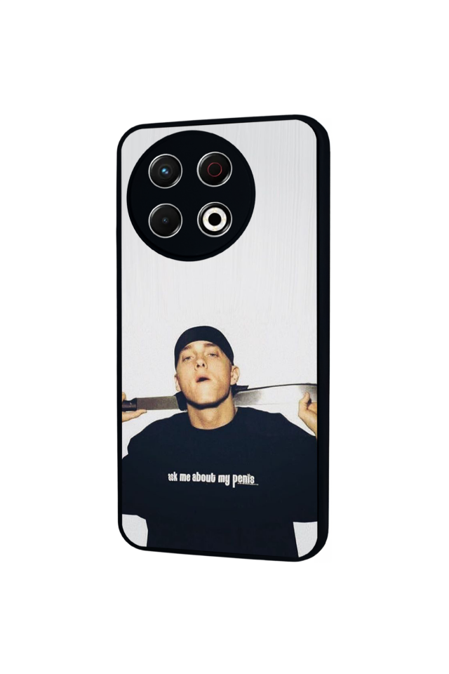 Tecno Spark 30 Pro Uyumlu Eminem Tasarımlı Glossy Premium Kılıf