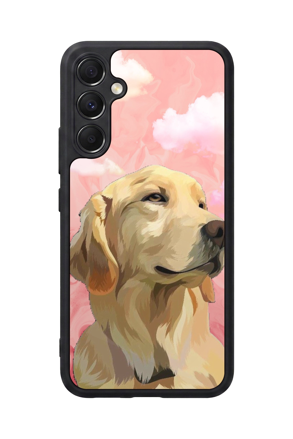 Samsung Galaxy M34 Uyumlu Golden Kopek Tasarımlı Glossy Premium Kılıf