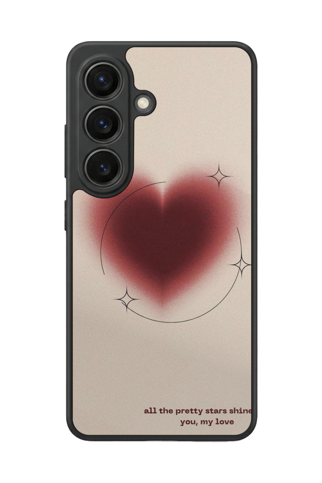 Samsung Galaxy S26 Uyumlu Kalp Love Tasarımlı Glossy Premium Kılıf
