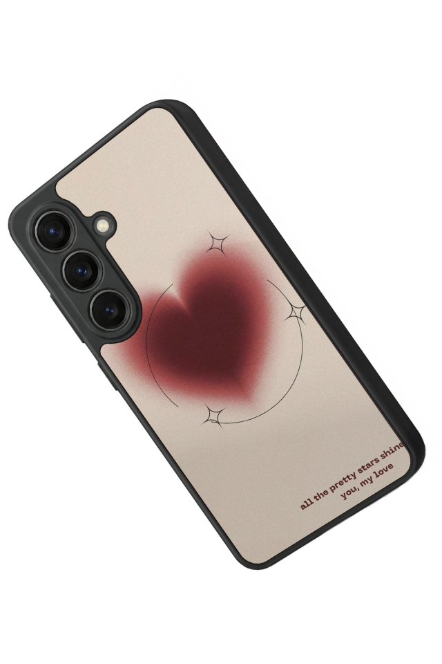 Samsung Galaxy S26 Uyumlu Kalp Love Tasarımlı Glossy Premium Kılıf