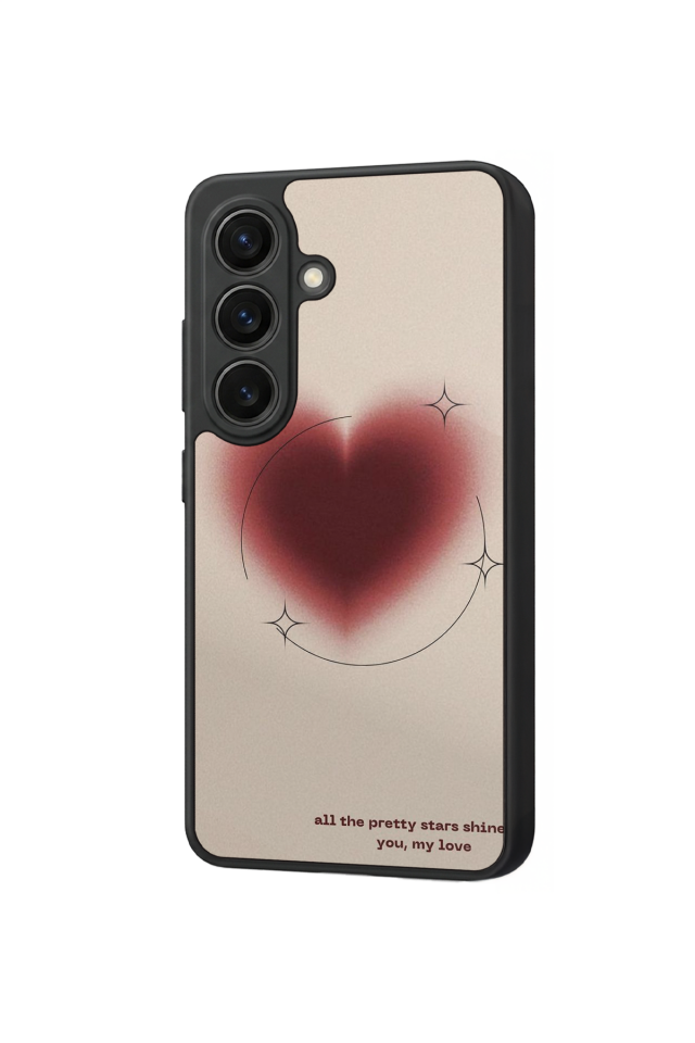 Samsung Galaxy S26 Uyumlu Kalp Love Tasarımlı Glossy Premium Kılıf