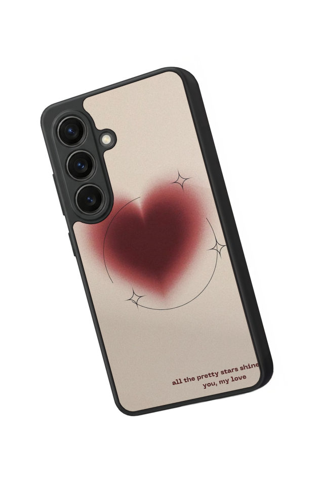 Samsung Galaxy S26 Uyumlu Kalp Love Tasarımlı Glossy Premium Kılıf
