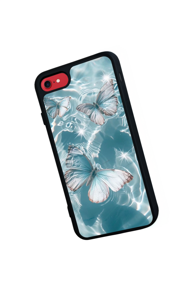 iPhone 7 Uyumlu Kelebek Tasarımlı Glossy Premium Kılıf