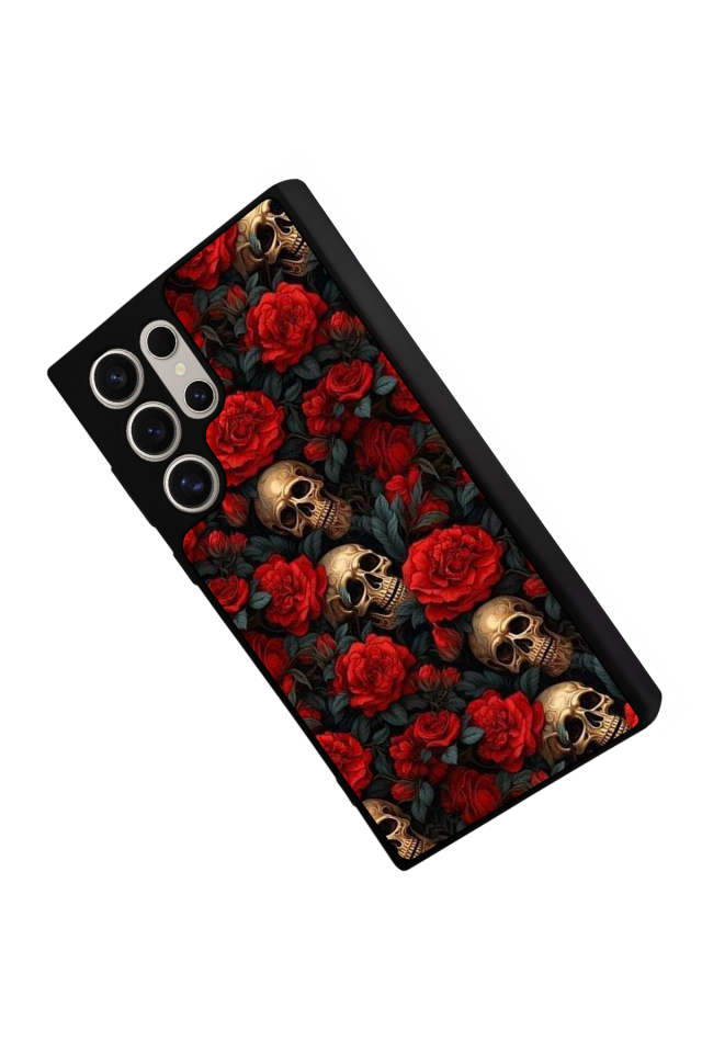 Samsung Galaxy S23 Ultra Uyumlu KuruKafa Tasarımlı Glossy Premium Kılıf