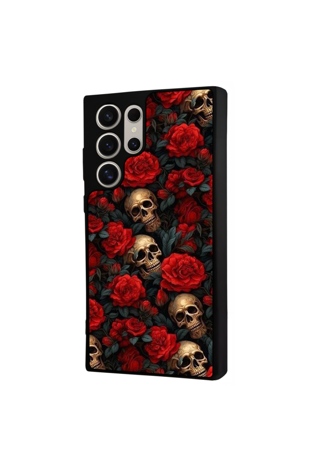 Samsung Galaxy S23 Ultra Uyumlu KuruKafa Tasarımlı Glossy Premium Kılıf