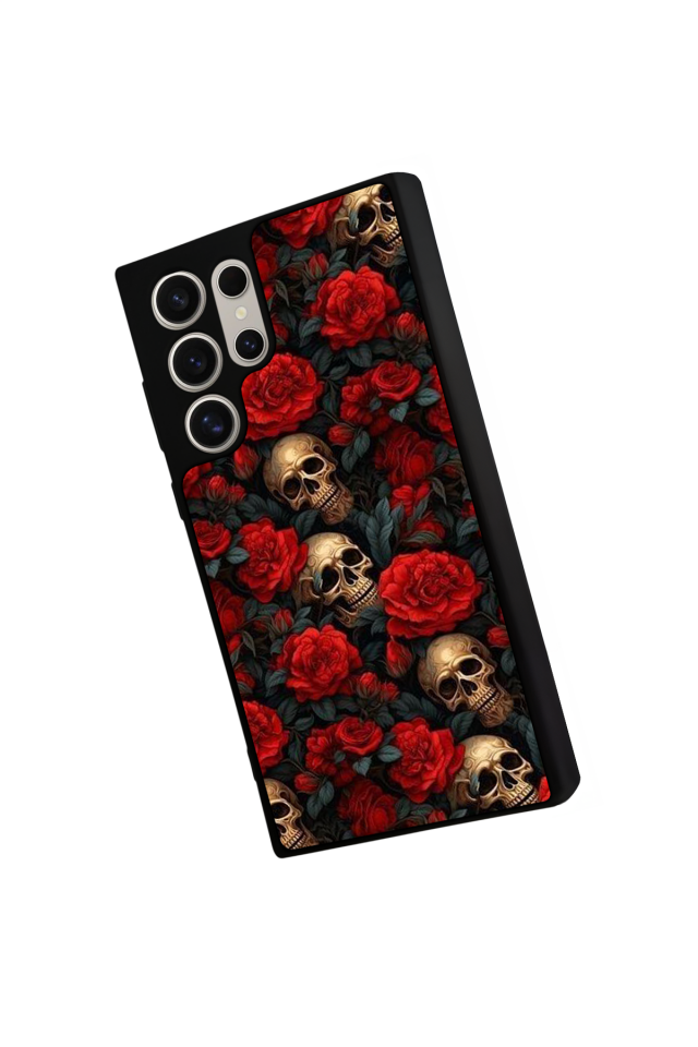 Samsung Galaxy S23 Ultra Uyumlu KuruKafa Tasarımlı Glossy Premium Kılıf