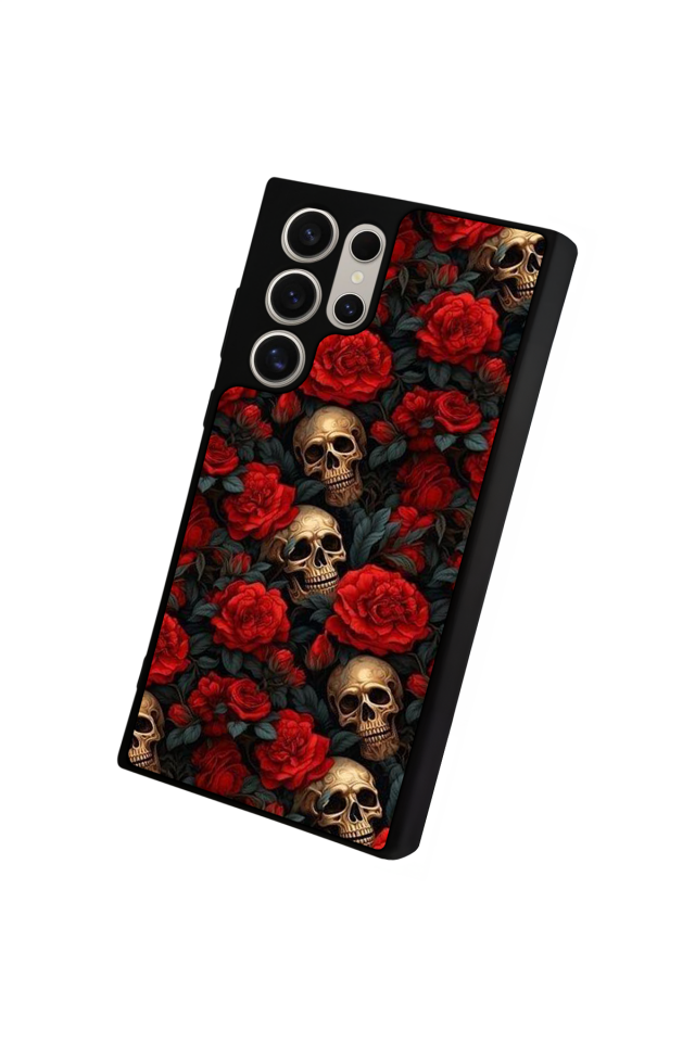 Samsung Galaxy S23 Ultra Uyumlu KuruKafa Tasarımlı Glossy Premium Kılıf