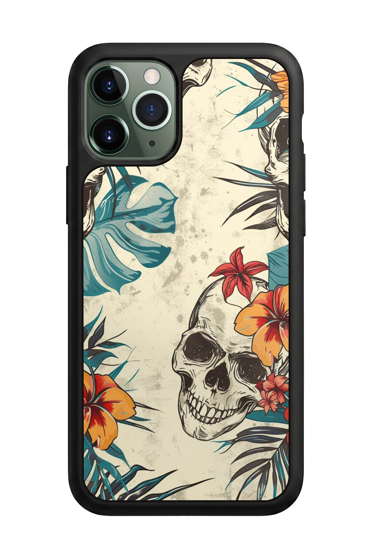 iPhone 11 Pro Uyumlu KuruKafa Tasarımlı Glossy Premium Kılıf