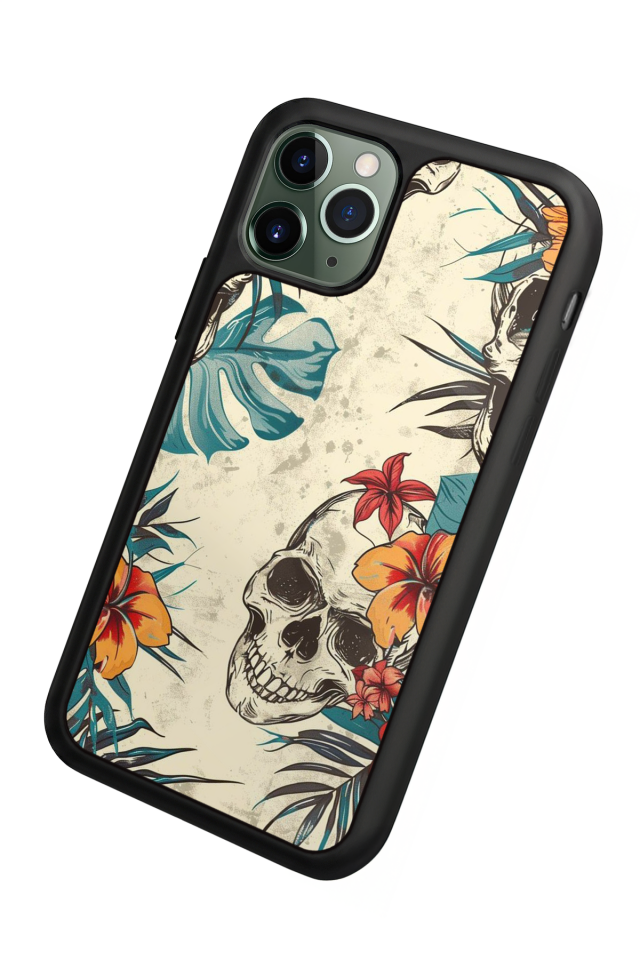 iPhone 11 Pro Uyumlu KuruKafa Tasarımlı Glossy Premium Kılıf