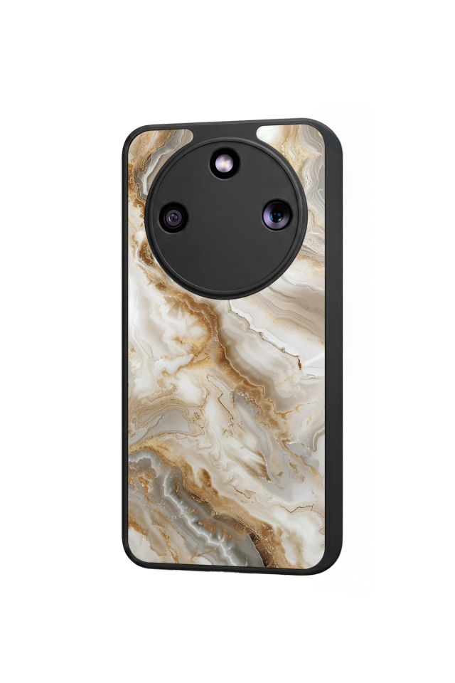 Honor Magic 8 Lite Uyumlu Mermer Marble Tasarımlı Glossy Premium Kılıf