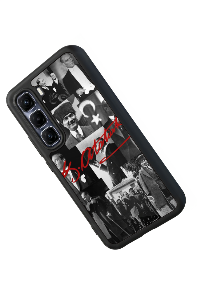 Infinix Hot 60 Pro Plus Uyumlu Mustafa Kemal Ataturk Tasarımlı Glossy Premium Kılıf