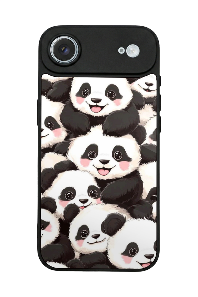 iPhone 17 Air Uyumlu Panda Tasarımlı Glossy Premium Kılıf
