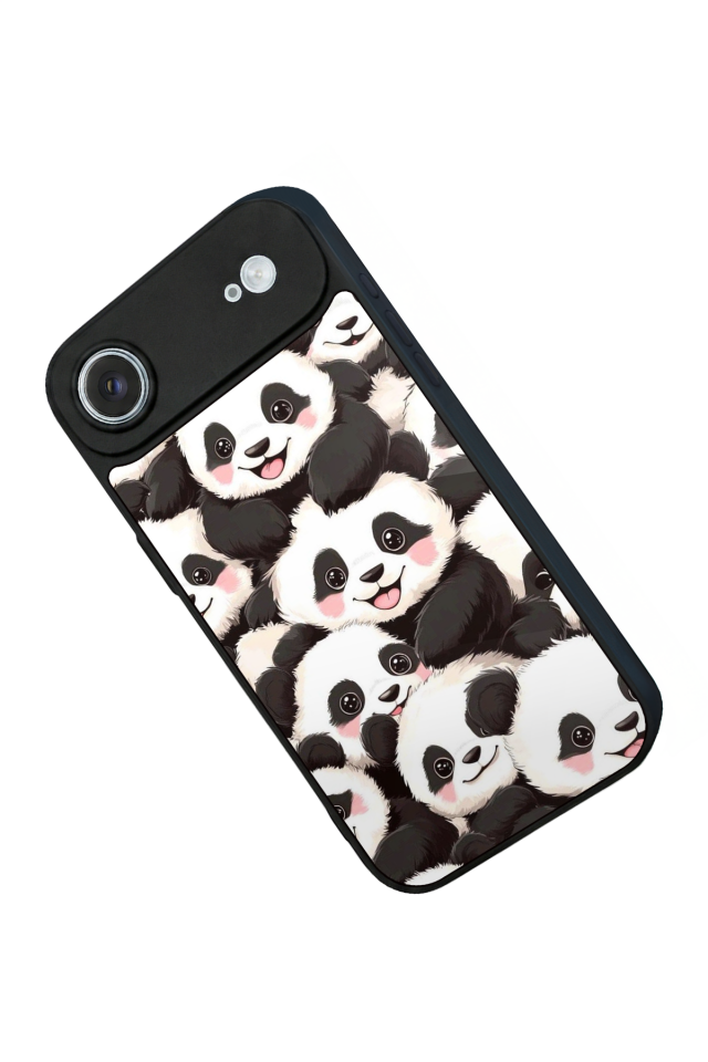 iPhone 17 Air Uyumlu Panda Tasarımlı Glossy Premium Kılıf