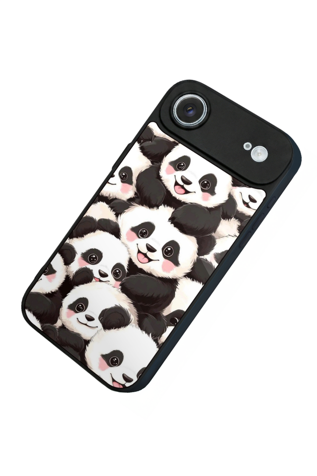 iPhone 17 Air Uyumlu Panda Tasarımlı Glossy Premium Kılıf