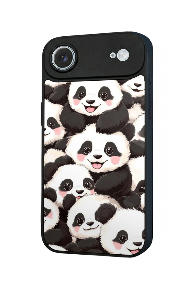 iPhone 17 Air Uyumlu Panda Tasarımlı Glossy Premium Kılıf