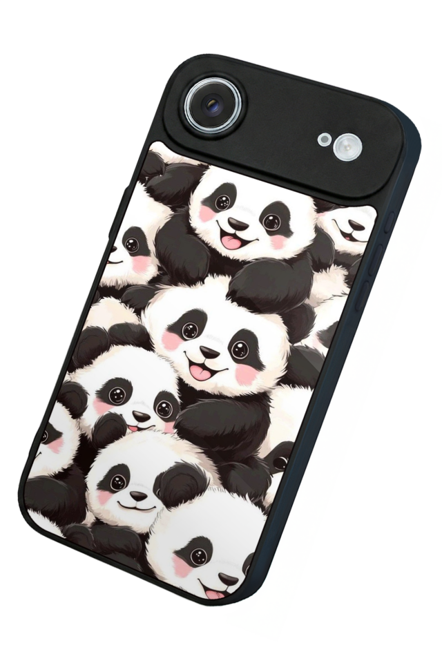 iPhone 17 Air Uyumlu Panda Tasarımlı Glossy Premium Kılıf
