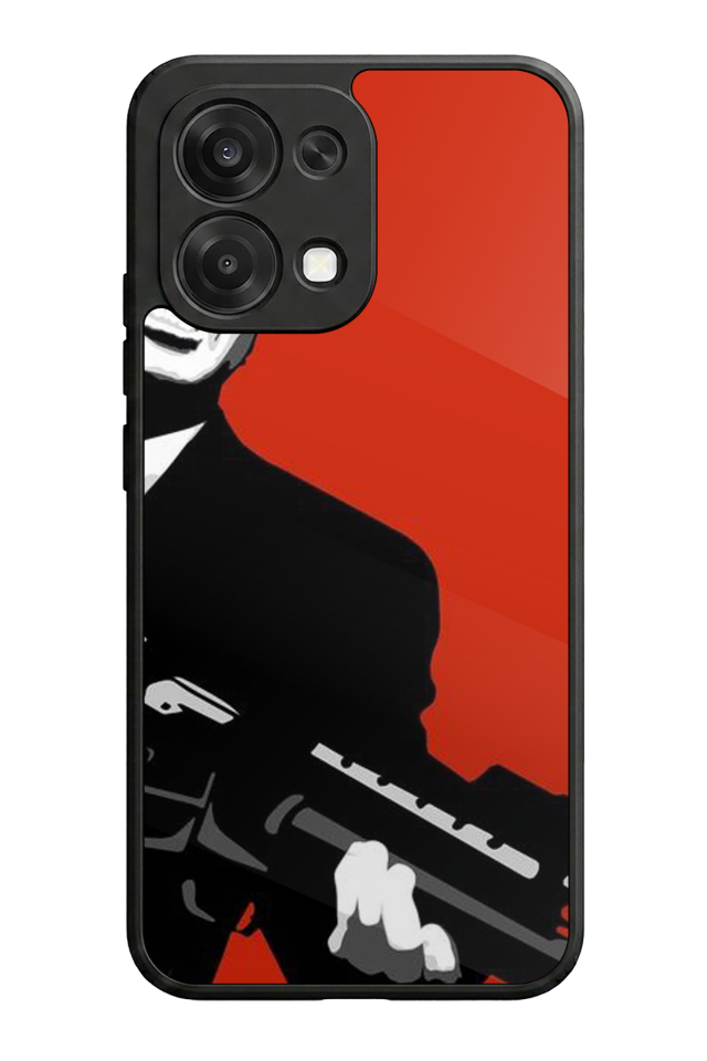 Oppo A6 Pro Uyumlu Scarface Tasarımlı Glossy Premium Kılıf