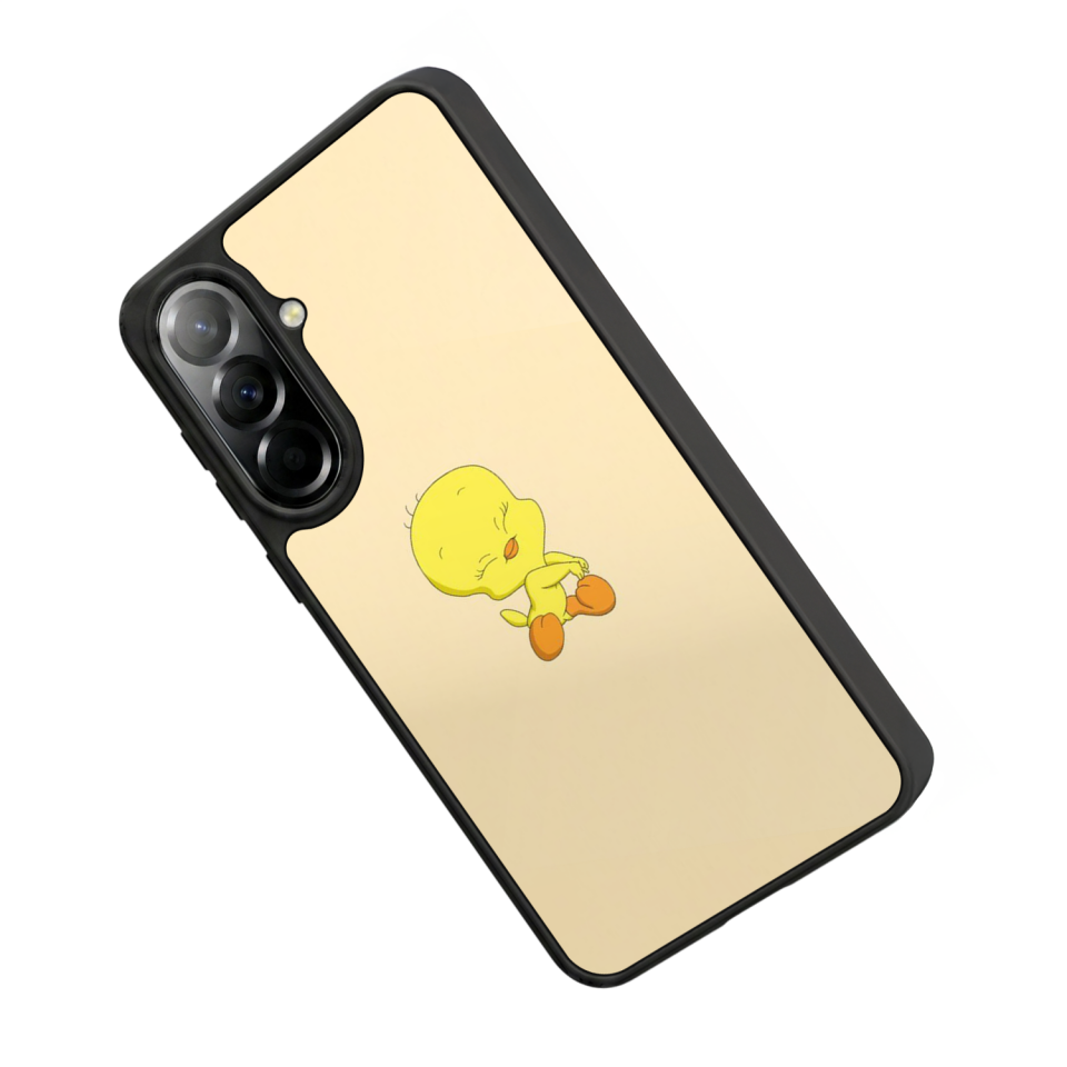 Samsung Galaxy A57 Uyumlu Tweety Tasarımlı Glossy Premium Kılıf