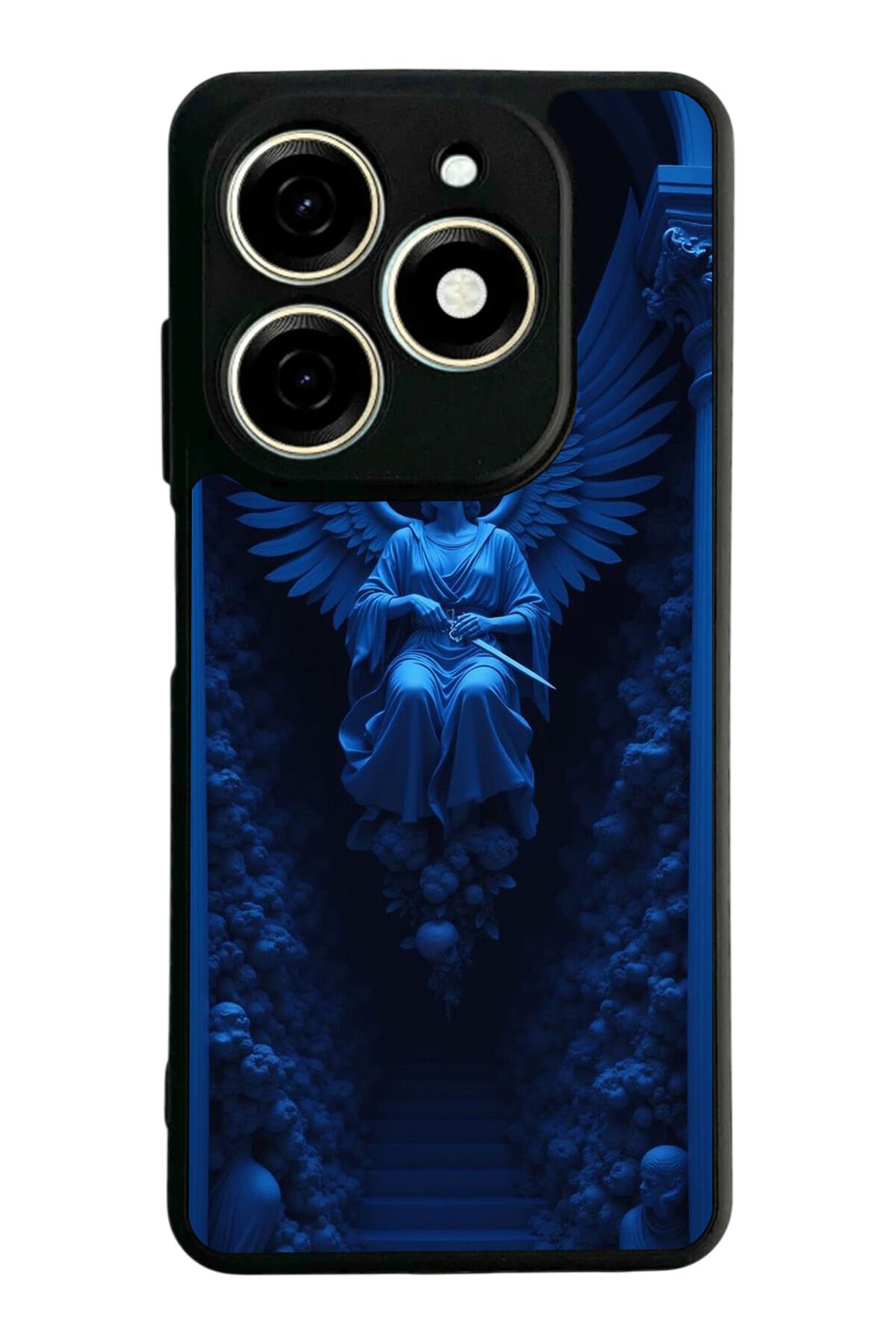 Infınıx Smart 8 Pro Uyumlu Melek Tasarımlı Glossy Premium Kılıf