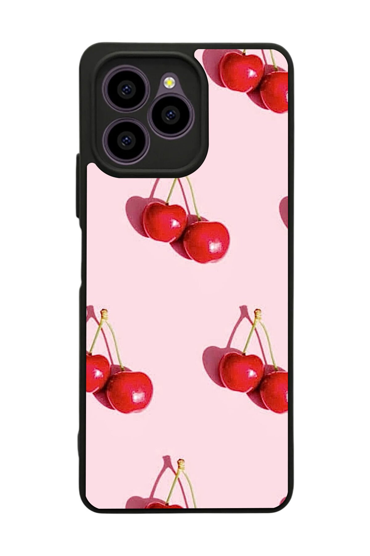 Omix X6 Uyumlu Kiraz Tasarımlı Glossy Premium Kılıf