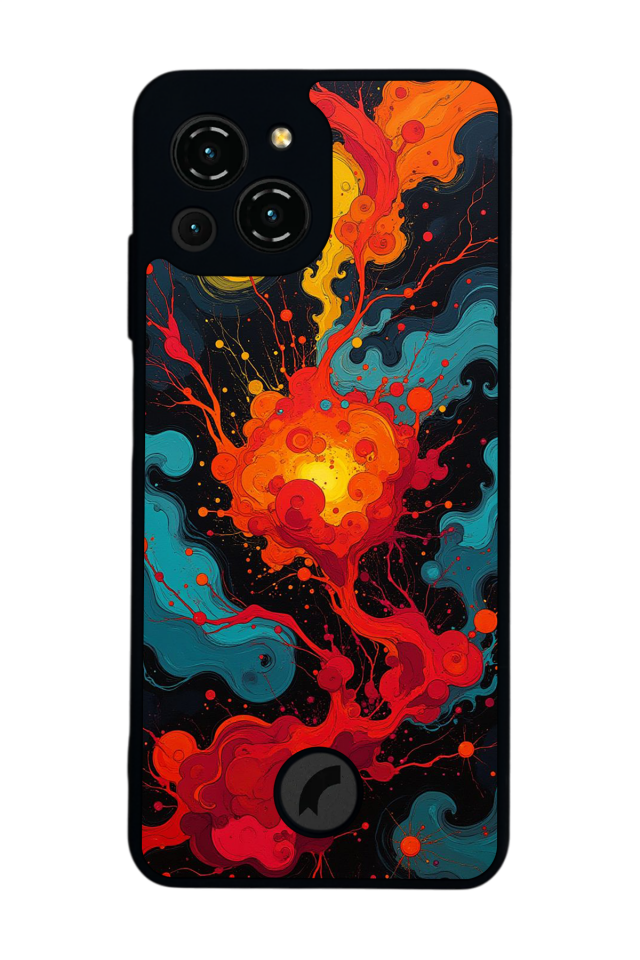 Reeder S23 Pro Max Uyumlu Abstract Tasarımlı Glossy Premium Kılıf