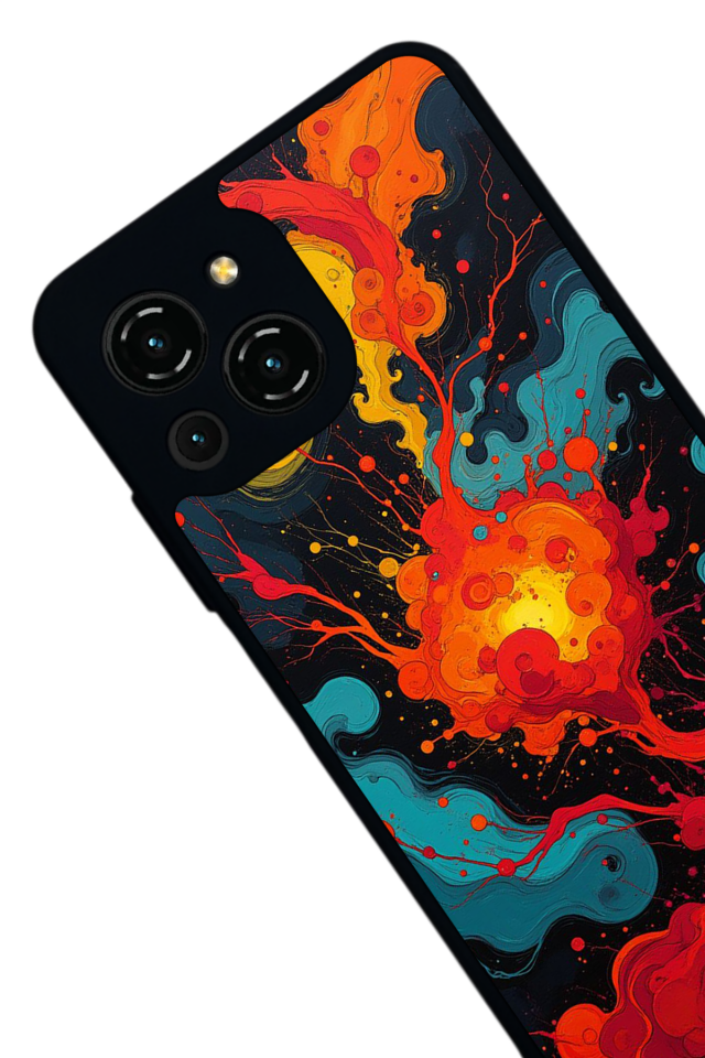 Reeder S23 Pro Max Uyumlu Abstract Tasarımlı Glossy Premium Kılıf