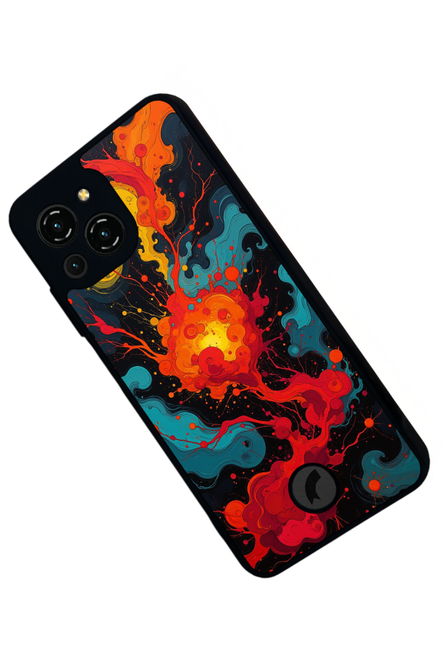 Reeder S23 Pro Max Uyumlu Abstract Tasarımlı Glossy Premium Kılıf