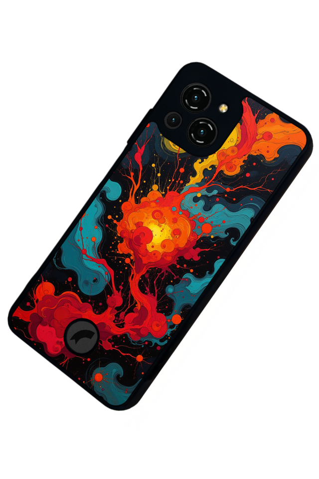 Reeder S23 Pro Max Uyumlu Abstract Tasarımlı Glossy Premium Kılıf