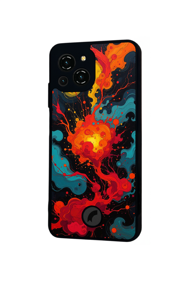 Reeder S23 Pro Max Uyumlu Abstract Tasarımlı Glossy Premium Kılıf