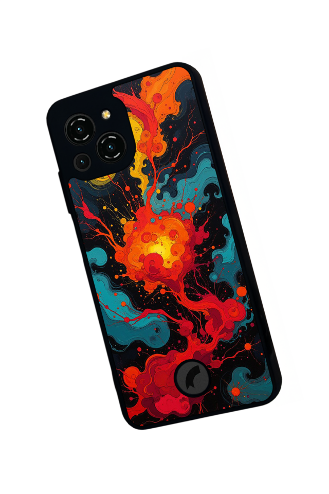 Reeder S23 Pro Max Uyumlu Abstract Tasarımlı Glossy Premium Kılıf