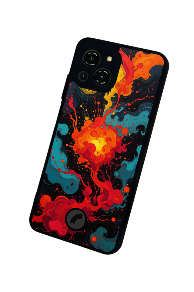 Reeder S23 Pro Max Uyumlu Abstract Tasarımlı Glossy Premium Kılıf